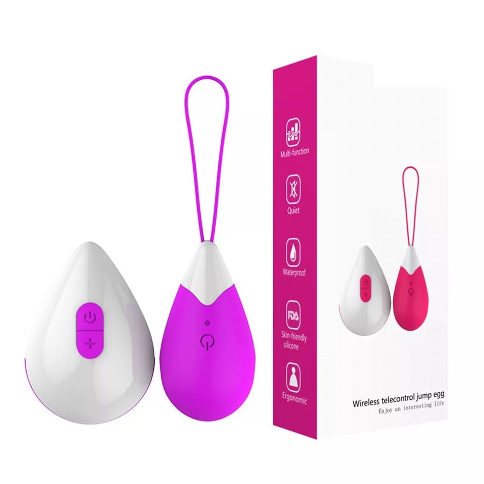 WIBRUJĄCE JAJKO DO CIPKI BEZPRZEWODOWE 8 FUNK