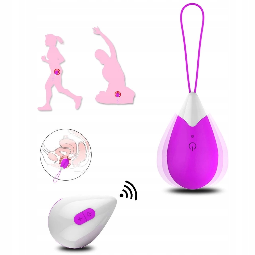 WIBRUJĄCE JAJKO DO CIPKI BEZPRZEWODOWE 8 FUNK