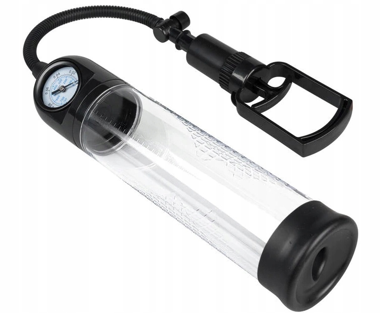 DUŻA POMPKA DO PENISA EREKCYJNA CIŚNIENIOMIERZ