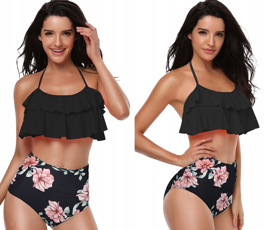 STRÓJ KĄPIELOWY BIKINI PUSH UP WYSOKI STAN / XL