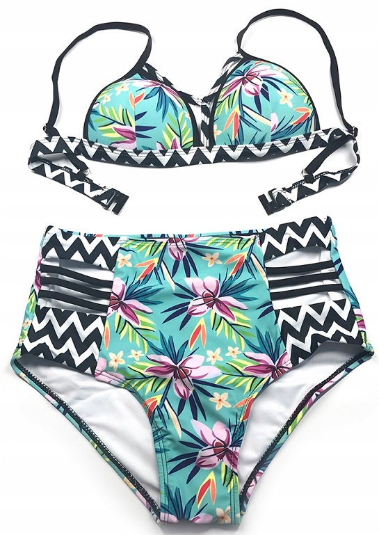 STRÓJ KĄPIELOWY BIKINI PUSH UP WYSOKI STAN / S