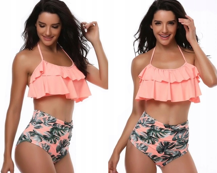 STRÓJ KĄPIELOWY PUSH UP BIKINI WYSOKI STAN / L