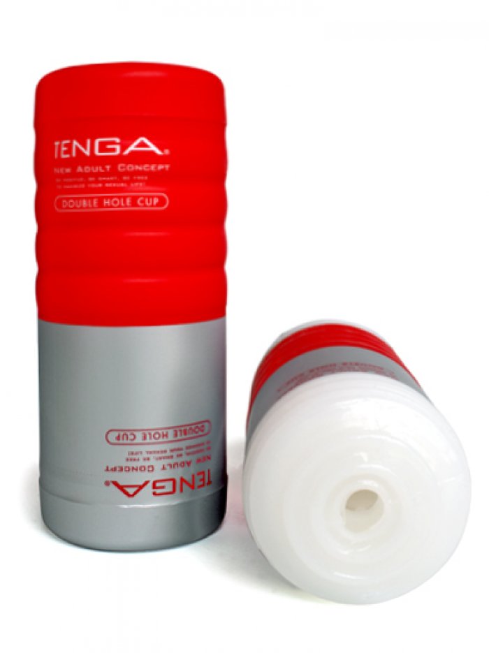 TENGA DOUBLE HOLE CUP POCHWA SEX MASTURBATOR 2W1